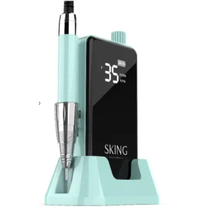 Portable Nail Drill Machine Gel Polish Remover Machine Wireless Brushless 35000Rpm Electric Nail File Drill Kit with Led Display