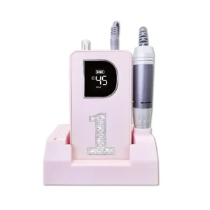 Portable Nail Drill Rechargeable 45000RPM Professional Nail E File Machine with Bits for Acrylic Nails Remove for Salon Home