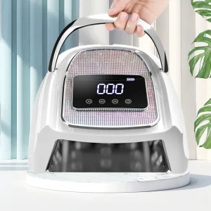 Portable Nail Light Professional UV LED Nail Lamp with Rhinestone 120W 2000mAh High Power Rechargeable Led Nail Lamp