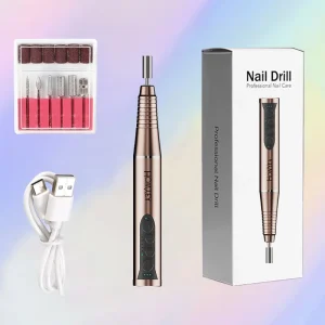 Portable Professional 35000 RPM Metal Nail Drill Machine Cordless Manicure Pedicure Nail File Pen US Plug
