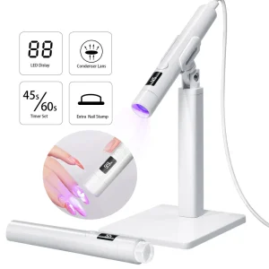 Portable Promotional OEM Nail Polish Gel Curing Lamp Handhold Mini UV Led Nail Lamp With Nail Stamper