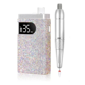 Portable Rechargeable 35000rpm Rhinestone Nail Drill Electric Nail File with Diamond