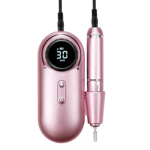 Portable Rechargeable Lcd Screen Nail Drill Pen Digital Manicure Machine at Home