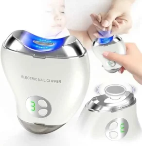 Portable Rechargeable Three Speed Electric Nail Clippers Safety for Sharp Fingernail Cutter Trimmer for Baby and Adult