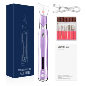 Portable Stainless Steel Nail Drill Machine for Manicure Pedicure with Polishing Function 0 45000rpm Salon Tool