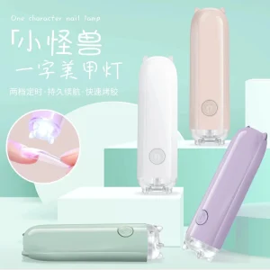 Portable UV LED Nail Lamp Rechargeable for Nails Gel Polish Drying Resin Quick UV Light Lamp with Desk Stand Removable