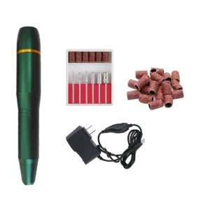 Powerful 20000rpm Manicure Pedicure Green Nail Drill Tools Beauty Electronic
