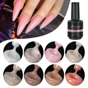 Premium UV Poly Gel Builder Liquid in a Bottle Fast Extending Nail Stretching Gel for Nail Art LED Lamp Source