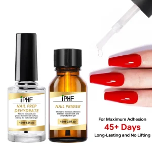 Prep Bond Primer Air Dry Acid Free Custom Logo Nail Primer and Dehydrator Set Primer UV Nail Gel Polish Private Label Top Coat