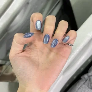 Press on Nail Square False Nails Wearable Cat Eye Wearable False Nails Tips
