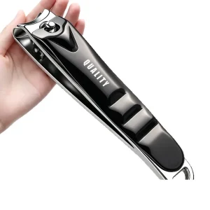 Printed Carbon Steel Durable Large Size Finger Nail Clippers Manicure Cuticle Removal Set In Poly Bag Slanted Tip Household Use