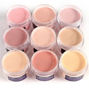 Private Label Acrylic Nail Pigment Powder Custom Logo 30ml 3 in 1 Nude Clear Dipping Nail Acrylic Powder Set for Nails