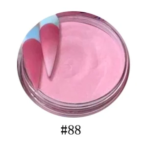 Private Label Bulk Professional 3 in 1 Fast Dry Non Toxic 92 Colors Crystal Nails Acrylic Powder 56g PET Jar Supplies