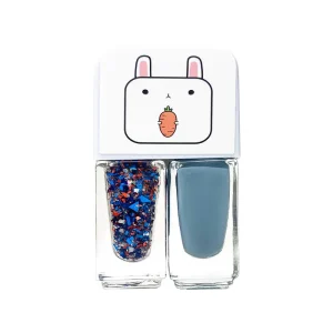 Private Label Custom 2 in 1 Nail Art Polish and Acrylic Powder Set Kids Top Coat Gel Nail Polish Bottle
