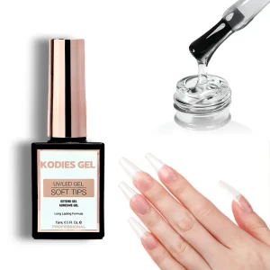 Private Label Long Lasting Strong Nail Glue Soft Gel X Nail Tips Glue Adhesive 15ml UV Extend Gel Bond Customized Logo