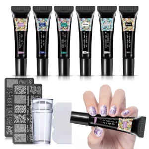 Private Label Nail Art UV LED Fast Cure Gel Polish 8g 12 Colors Stamping Gel
