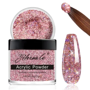 Private Label Nail Extension Color Polymer Powder Clear 2 in 1 Nude Dipping Nail Acrylic Powder Set for Nails
