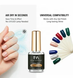 Private Label Nail Primer Manufacturer Custom Brand HEMA Free Nail Bond Liquid MSDS Certified High Quality Nail Prep