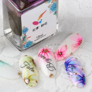 Private Label Natural Flower Fairy Gel Nail Polish Semi-Permanent Soak off UV Gel for Manicure Dried Flower Gel