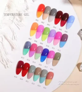 Private Label Supplies Temperature Color Changing Nail Art UV Gel Polish