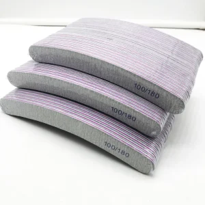 Professional 100 180 Grits Double Sided Emery Boards Nail Files Buffers Manicure Tool for Acrylic Nails