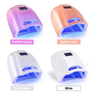 Professional 128W UV LED Nail Lamp for Pedicure Manicure Use Plating Silver Nail Art Dryer Electric Gel Polishing Lamp