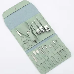 Professional 16 Stainless Steel Manicure Pedicure Tool Set 5 in 1 Nail Clipper Custom Logo Luxury Nail Clippers Kit