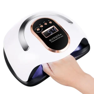 Professional 168W High Power UV LED Nail Lamp Portable Manicure Lamp with 4 Timer Setting and Automatic Sensor