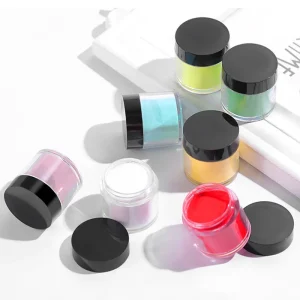 Professional 2 in 1 Nail Art Kit with Multi Color Acrylic Powder for Salon Use MSDS Certified