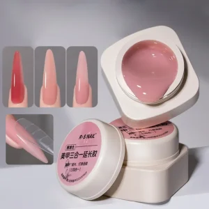 Professional 3 Colors Builder Gel Nail Extension Hema Free TPO Free Vegan Manicure Crystal UV Gel for Nail Extens