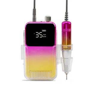 Professional 35000RPM Electric Nail Drill Machine Portable Rechargeable Nail Polisher for Acrylic Gel Nails and Manicure Tool