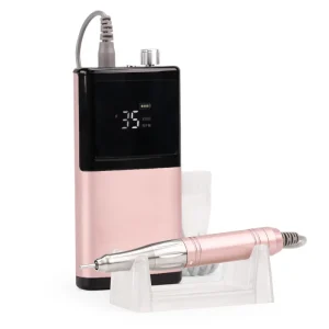 Professional 35RPM Nail Drill White Black Rose Gold Portable Manicure Rechargeable E File Coreless Nail Drill Machine for Salon