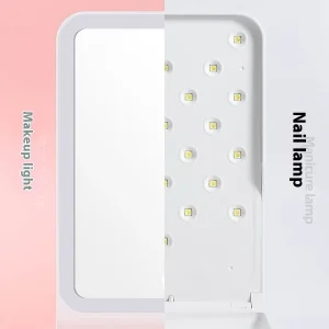 Professional 36W UV LED Nail Lamp 2 in 1 Mirror Gel Polish Curing Light Adjustable Portable Manicure Tool Home Salon Plastic