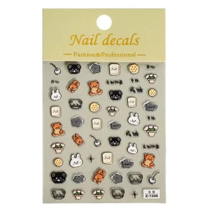 Professional 3D Nail Sticker Anime Cartoon Nail Decals for Women
