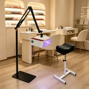 Professional 54W UV LED Nail Lamp for Feet with 360° Adjustable Stand Rechargeable Cordless Curing Light for Nail Salon and DIY