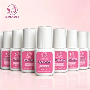 Professional 7g Nail Glue with Brush Applicator Super Strong Long Lasting Adhesive for Press on Nails and Acrylic Tips