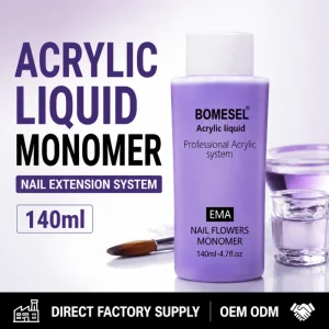 Professional Acrylic Liquid Monomer 140ml Nail Extension System OEM ODM Factory Supply for Salon Distributors and Nail Brands
