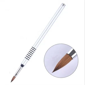 Professional Acrylic Nail Brush Kolinsky Hair Metal Hand Nail Art Brush of Nail Art Tools