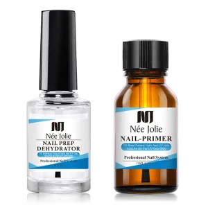 Professional Bonding Nail Prep Dehydrator Acid free Acrylic UV Gel Base Coat Primer Air Dry Nail Art Primer 2 Pcs set