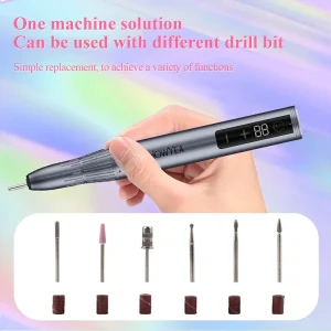 Professional Brushless Motor Nail Drill Pen 35000rpm Rechargeable Nail Polishing Manicure Tool for Salon Home Use Bit