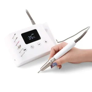 Professional Brushless Nail Drill Machine 35000RPM 2 in 1 Portable Rechargeable E File for Salon Manicure