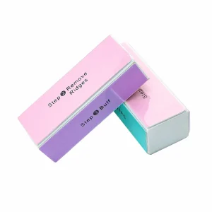 Professional Colorful 4 Way Nail File Buffers Sponge Polishing Block Sanding Art Manicure Tools Shinning Natural Nails