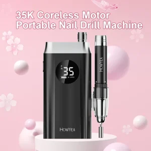 Professional Cordless Nail Drill Machine 35000 RPM USB Rechargeable Lightweight Portable Nail Drill Handpiece