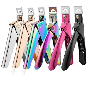 Professional Curved Blade Nail Clipper Nail Art Manicure Tool with False Nail Tip Trimmer and Edge Cutters for Fingers