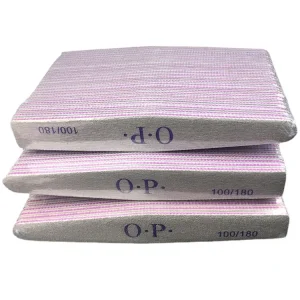 Professional Custom Logo Double Sided 100 180 Grit Emery Boards Nail File for Acrylic and Gel Nails Manicure Tool