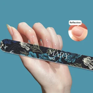 Professional Custom Logo Double sided 100 180 150 240 Grit Emery Board Sponge Square Nail File