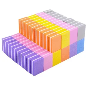 Professional Custom Logo Salon Manicure Pedicure Nail File Disposable EVA Sponge 2 Sides Mini Small Nail Buffer Block