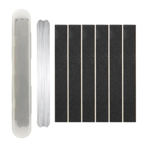 Professional Custom Printed Logo Double Side Disposable Nail File Grit Sandpaper Nail Buffer