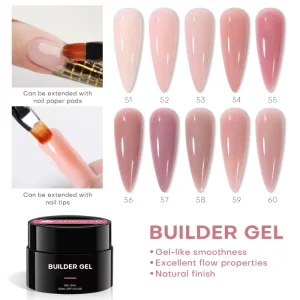 Professional DIY French Nail Gel Polishes 120 Colors Builder Hard UV Non Toxic Eco Friendly Vegan Long Lasting Extensions Set
