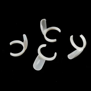 Professional DIY Nail Polish Color Swatch Display Card Ring 50Pcs Bag Natural False Plastic Full Nail Tips Palette Color Card